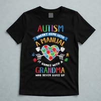 Autism Doesnt Come With A Manual Autism Grandma Vintage T-Shirt