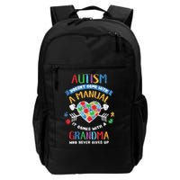 Autism Doesnt Come With A Manual Autism Grandma Vintage Backpack