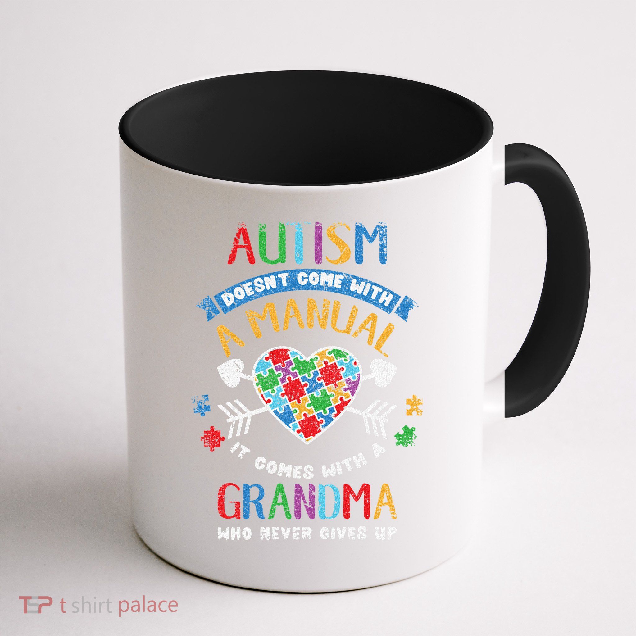 Autism Doesnt Come With A Manual Autism Grandma Vintage Mug