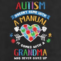Autism Doesnt Come With A Manual Autism Grandma Vintage Beanie