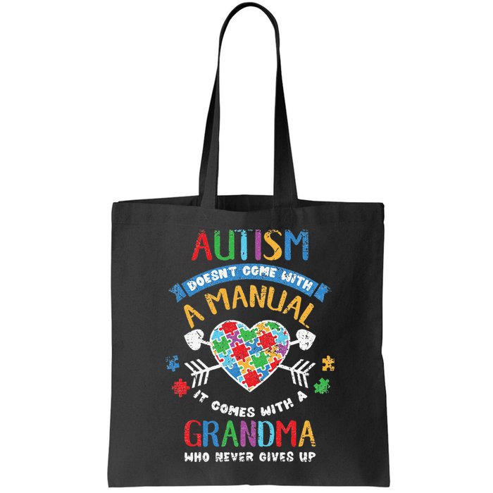 Autism Doesnt Come With A Manual Autism Grandma Vintage Bag