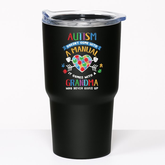 Autism Doesnt Come With A Manual Autism Grandma Vintage Tumbler