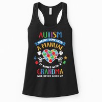 Autism Doesnt Come With A Manual Autism Grandma Vintage Womens Tank Top