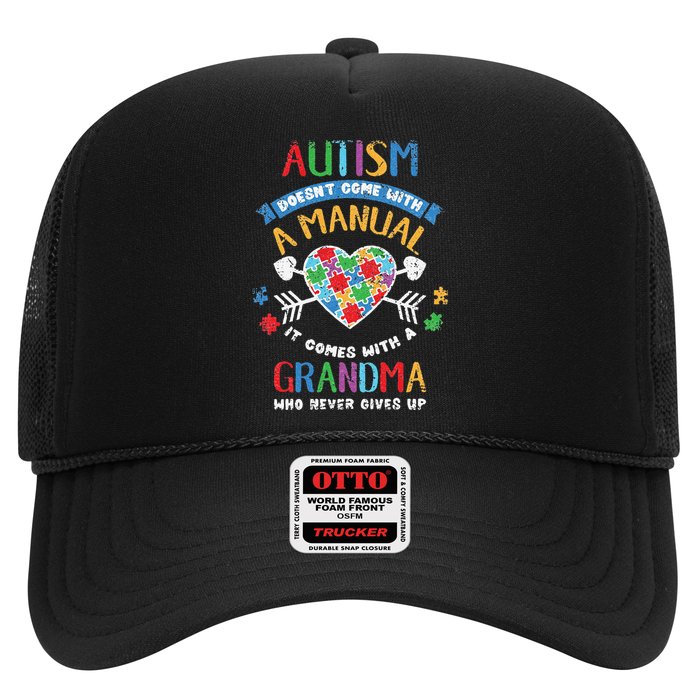 Autism Doesnt Come With A Manual Autism Grandma Vintage Trucker Hat