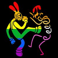 Amazing Digital Circus Gooseworx LGBT  Button