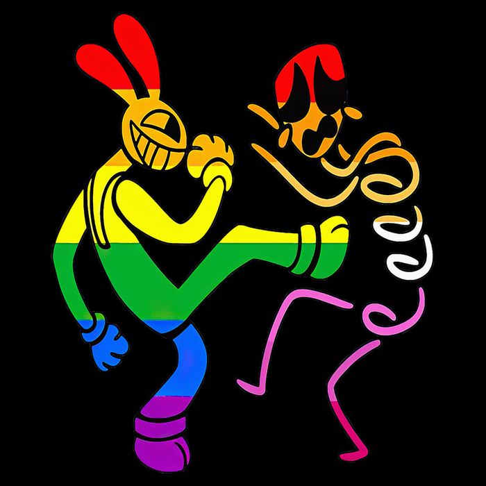 Amazing Digital Circus Gooseworx LGBT  Button