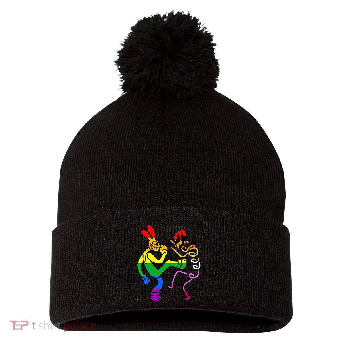 Amazing Digital Circus Gooseworx LGBT  Pom Pom 12in Knit Beanie