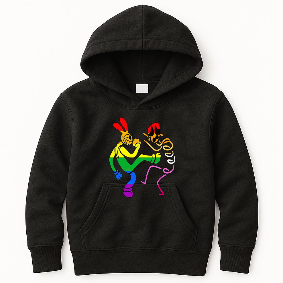 Amazing Digital Circus Gooseworx LGBT  Kids Hoodie