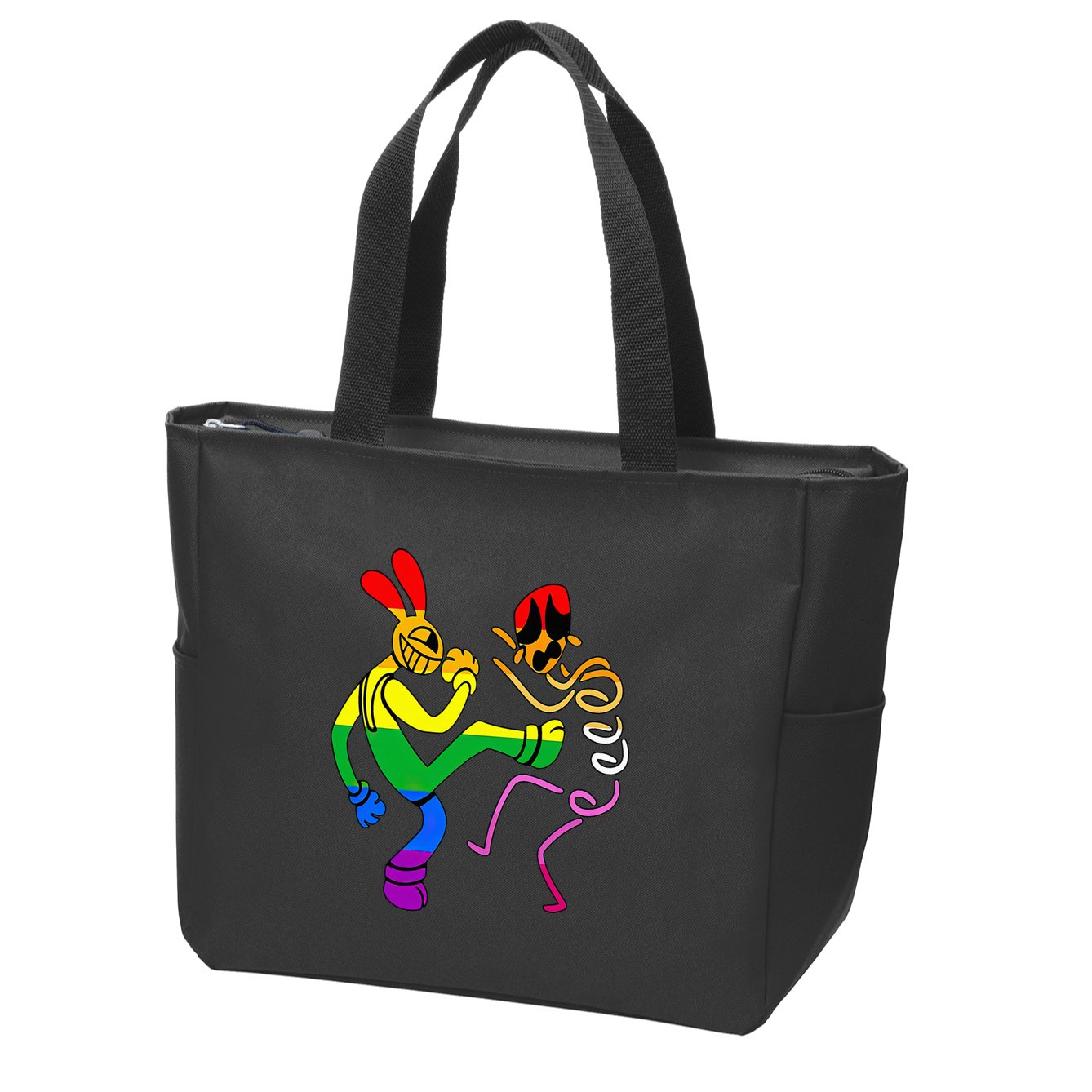 Amazing Digital Circus Gooseworx LGBT  Zip Tote Bag