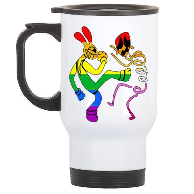 Amazing Digital Circus Gooseworx LGBT  Stainless Steel Travel Mug