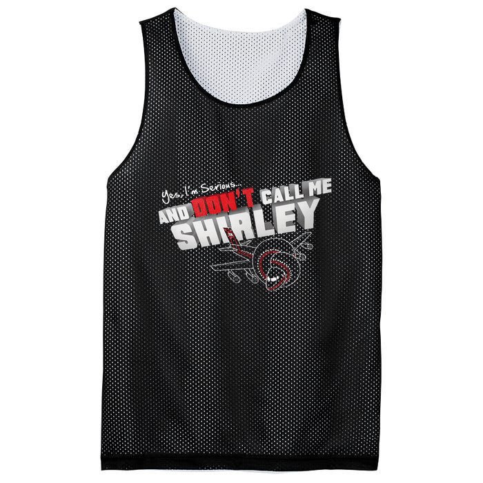 Airplane DonT Call Me Shirley Mesh Reversible Basketball Jersey Tank
