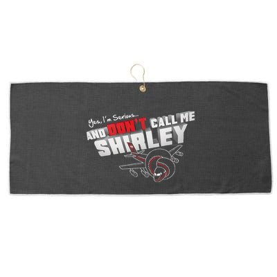 Airplane DonT Call Me Shirley Large Microfiber Waffle Golf Towel