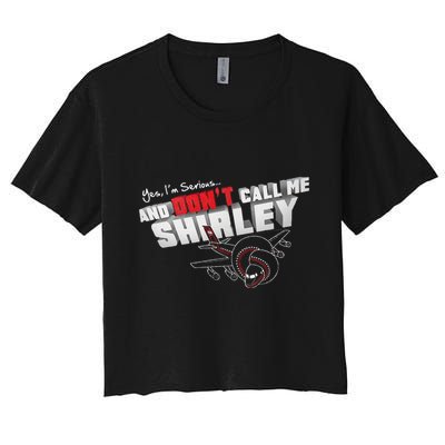 Airplane DonT Call Me Shirley Crop Top