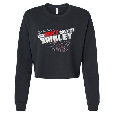 Airplane DonT Call Me Shirley Cropped Pullover Crew