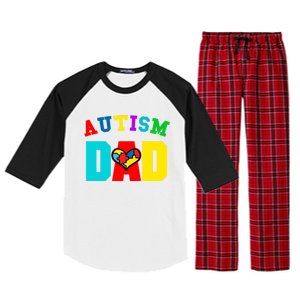 Autism Dad Cool Gift Dad Autism Awareness Meaningful Gift Raglan Sleeve Pajama Set