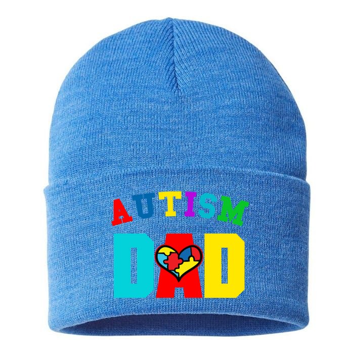 Autism Dad Cool Gift Dad Autism Awareness Meaningful Gift Sustainable Knit Beanie