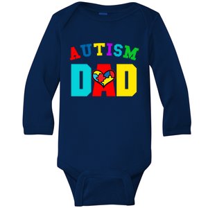 Autism Dad Cool Gift Dad Autism Awareness Meaningful Gift Baby Long Sleeve Bodysuit