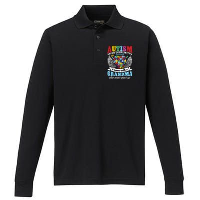 Autism Doesn’T Come With A Manual It Comes With A Grandma Performance Long Sleeve Polo