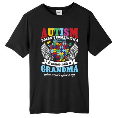 Autism Doesn’T Come With A Manual It Comes With A Grandma Tall Fusion ChromaSoft Performance T-Shirt