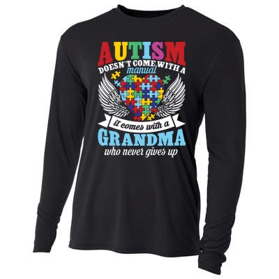 Autism Doesn’T Come With A Manual It Comes With A Grandma Cooling Performance Long Sleeve Crew