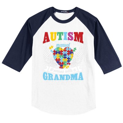 Autism Doesn’T Come With A Manual It Comes With A Grandma Baseball Sleeve Shirt