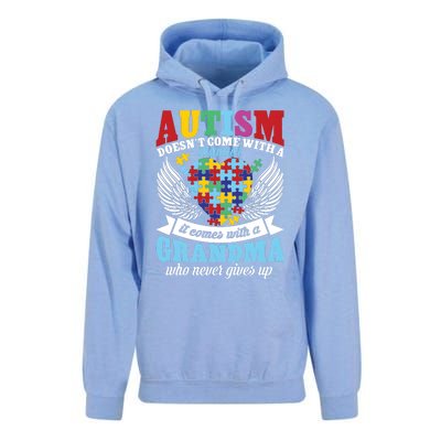 Autism Doesn’T Come With A Manual It Comes With A Grandma Unisex Surf Hoodie