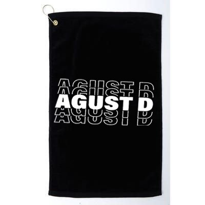 Agust D Concert Korean Group Platinum Collection Golf Towel