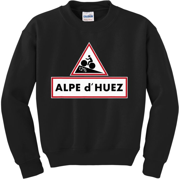 Alpe DHuez Cycling 5 Colors & Multiple Sizes Kids Sweatshirt