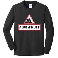 Alpe DHuez Cycling 5 Colors & Multiple Sizes Kids Long Sleeve Shirt