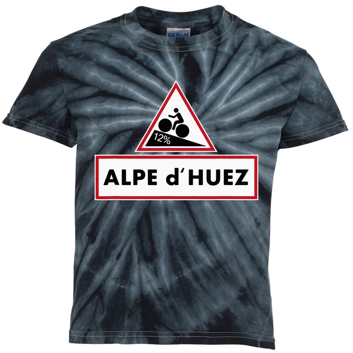 Alpe DHuez Cycling 5 Colors & Multiple Sizes Kids Tie-Dye T-Shirt