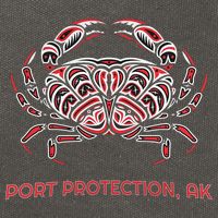 Alaska Dungeness Crab Port Protection Cotton Canvas Backpack