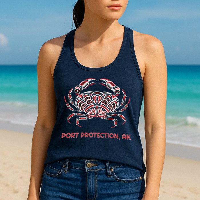 Alaska Dungeness Crab Port Protection Womens Tank Top
