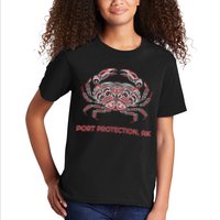 Alaska Dungeness Crab Port Protection Kids T-Shirt
