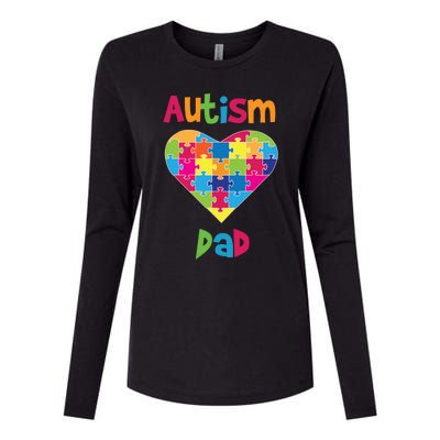 Autism Dad Cute Gift Autism Awareness Cute Gift Proud Parent Father Cute Gift Womens Cotton Relaxed Long Sleeve T-Shirt