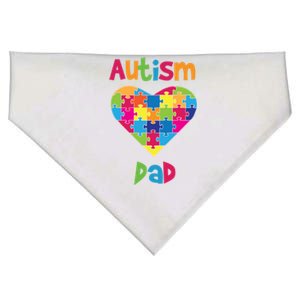 Autism Dad Cute Gift Autism Awareness Cute Gift Proud Parent Father Cute Gift USA-Made Doggie Bandana