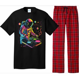 Astronaut Dj Djing In Space Edm Cool Graphic Pajama Set