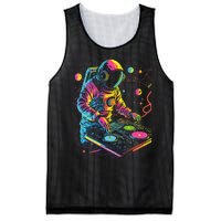 Astronaut Dj Djing In Space Edm Cool Graphic Mesh Reversible Basketball Jersey Tank