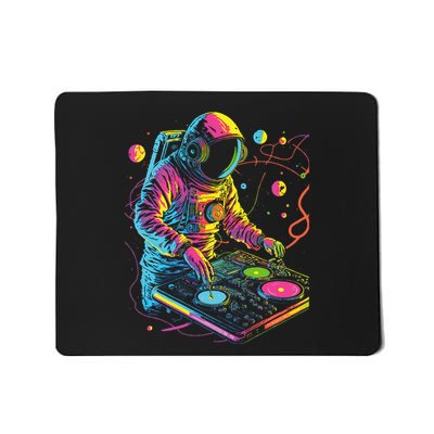 Astronaut Dj Djing In Space Edm Cool Graphic Mousepad