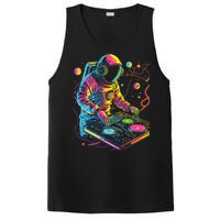 Astronaut Dj Djing In Space Edm Cool Graphic PosiCharge Competitor Tank