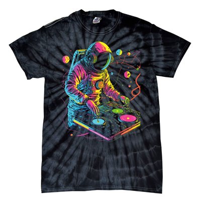 Astronaut Dj Djing In Space Edm Cool Graphic Tie-Dye T-Shirt