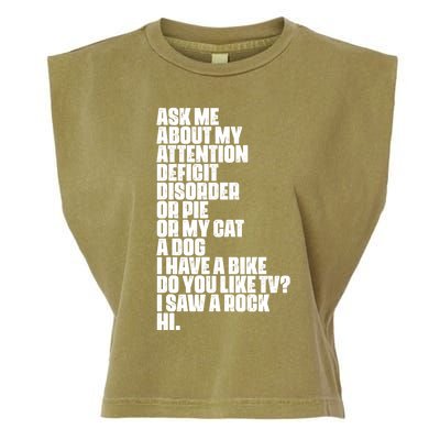 Attention Deficit Disorder Dyslexia Aspergers Spectrum Gift Garment-Dyed Women's Muscle Tee