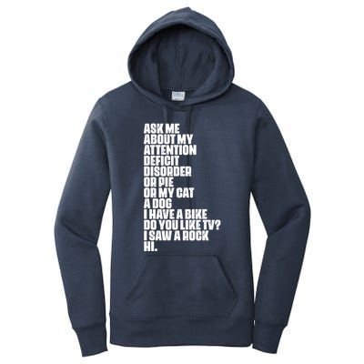 Attention Deficit Disorder Dyslexia Aspergers Spectrum Gift Women's Pullover Hoodie