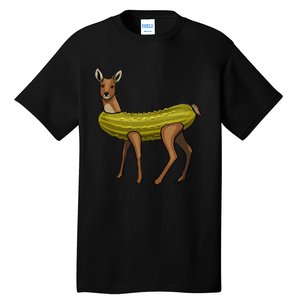 A Dill Doe Funny Women Pickle Deer Love Foodie Tall T-Shirt