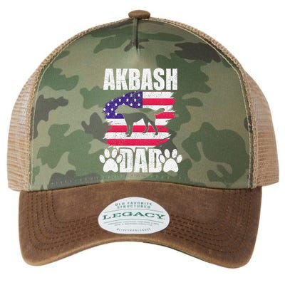 Akbash Dad Dog Lover American Us Flag Legacy Tie Dye Trucker Hat