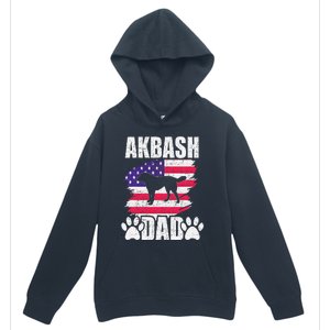 Akbash Dad Dog Lover American Us Flag Urban Pullover Hoodie