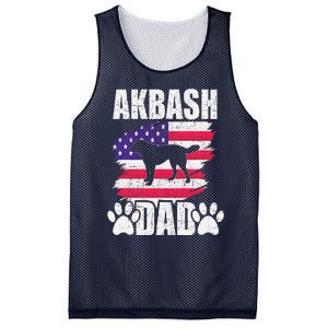 Akbash Dad Dog Lover American Us Flag Mesh Reversible Basketball Jersey Tank