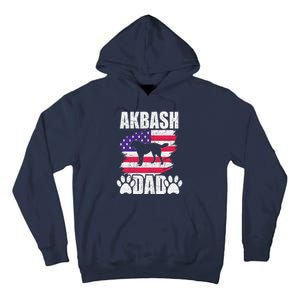 Akbash Dad Dog Lover American Us Flag Tall Hoodie