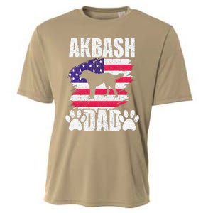 Akbash Dad Dog Lover American Us Flag Cooling Performance Crew T-Shirt