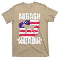 Akbash Dad Dog Lover American Us Flag T-Shirt