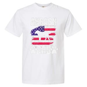 Akbash Dad Dog Lover American Us Flag Garment-Dyed Heavyweight T-Shirt